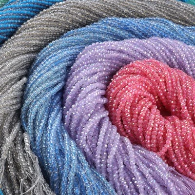 Sa sulod Kolor 4mm Rondelle Samin nga Beads Para sa Paghimo sa Alahas