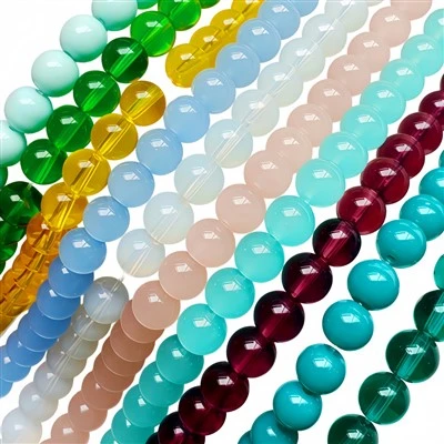 Damo nga kolor nga lingin nga kristal nga kuwintas DIY alahas